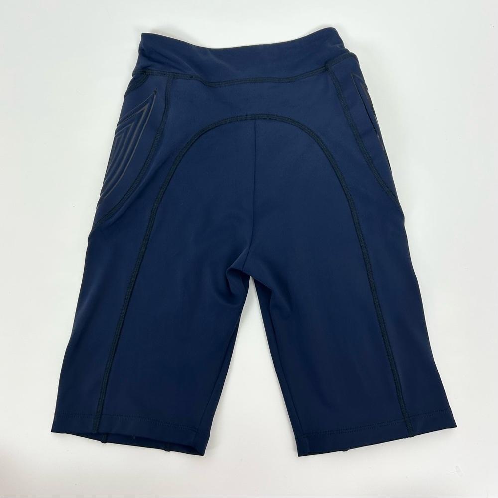 Fendi Printed Sport Shorts Bike Short Cycling Ffreedom Navy Black Padded Size 38 - Picture 8 of 11